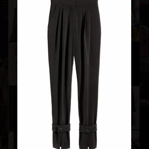 H&M black high waisted pleated pants
